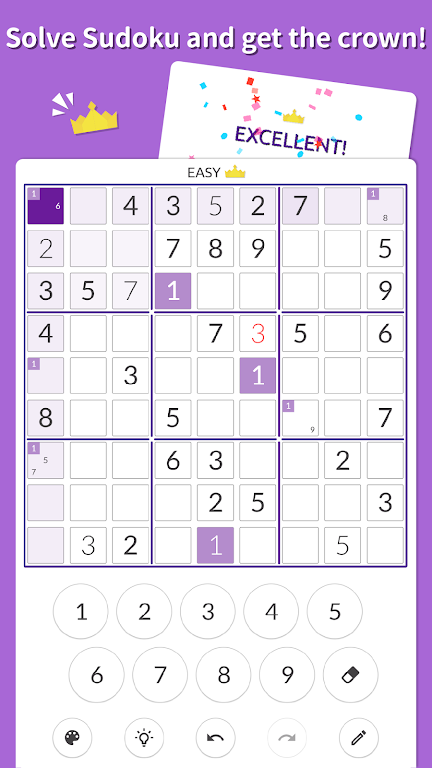 Sudoku Kingdom - Sudoku puzzle স্ক্রিনশট 0