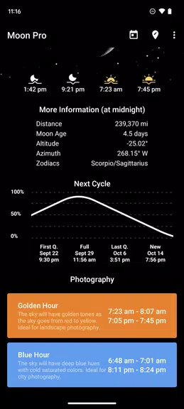 My Moon Phase - Lunar Calendar Tangkapan skrin 1