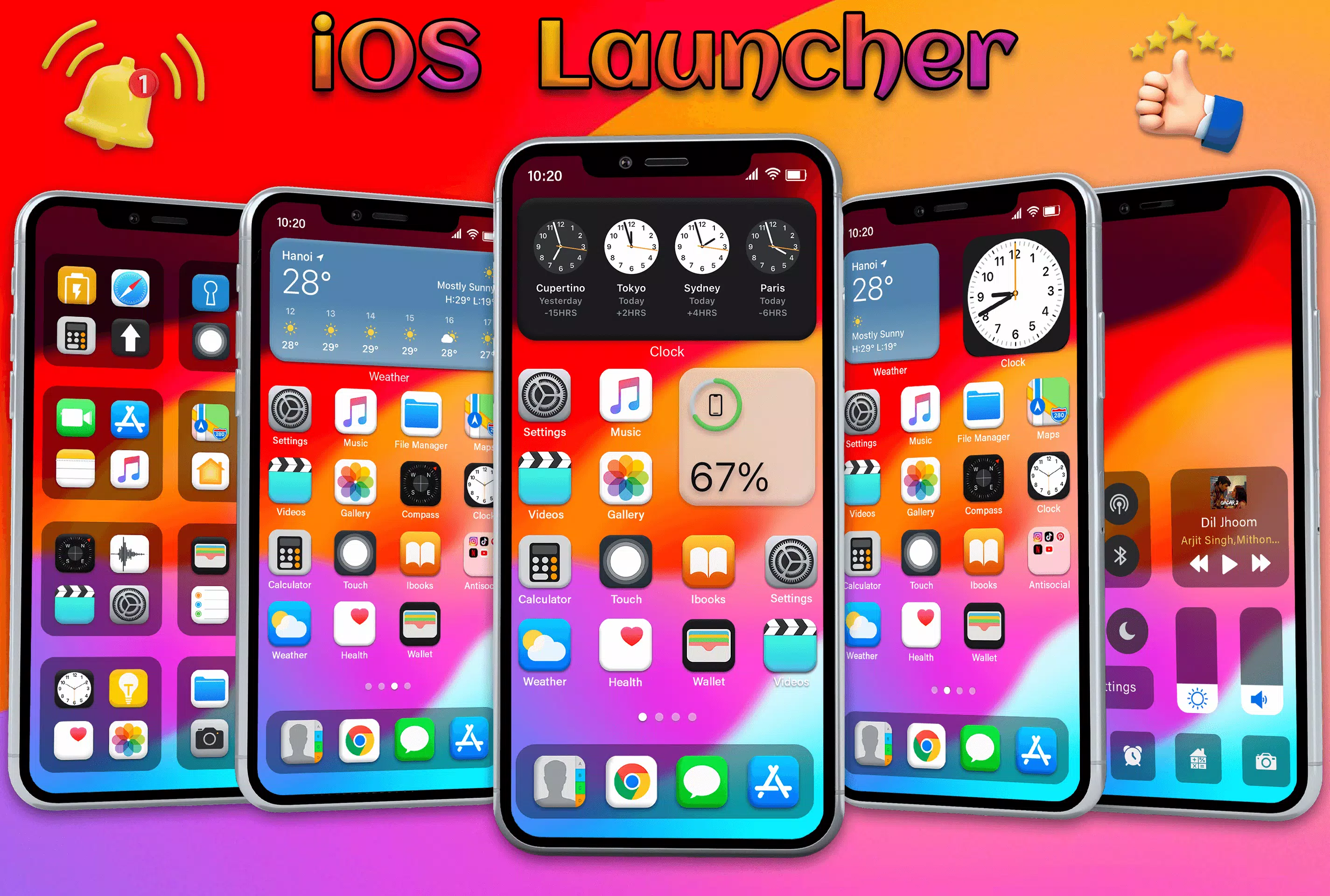 IOS Launcher - iOS 17 Pro Schermafbeelding 0