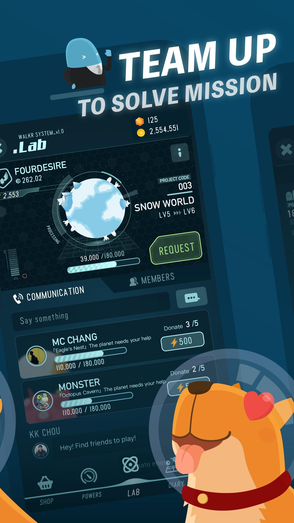 Walkr: Fitness Space Adventure Capture d'écran 2