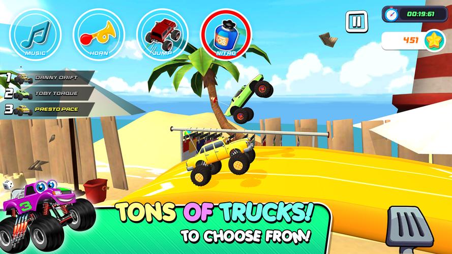 Monster Trucks Game for Kids 3 Capture d'écran 1