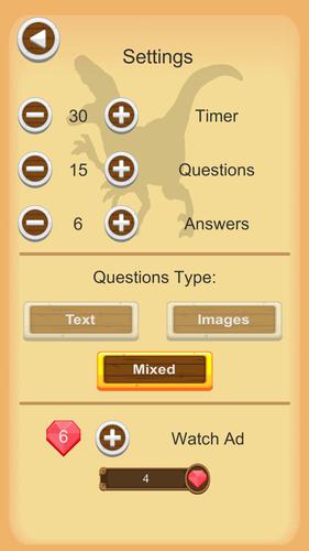 Dinosaurs Quiz Screenshot 2