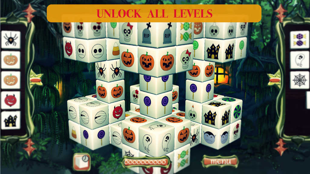 Schermata Fairy Mahjong Halloween 1
