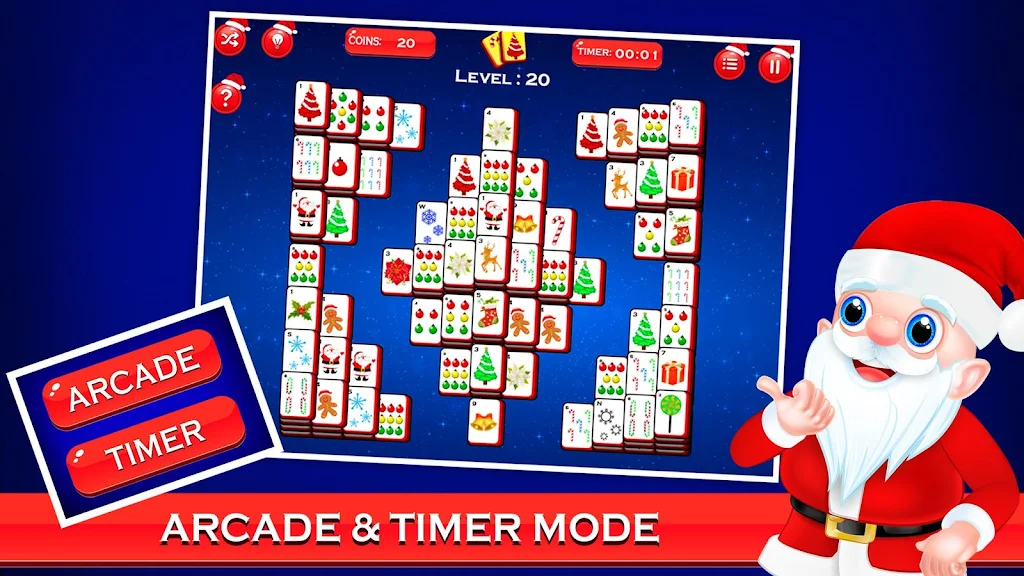 Mahjong Deluxe - Christmas Fun 스크린샷 2