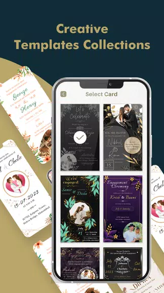 Engagement Card Maker & Design 螢幕截圖 2