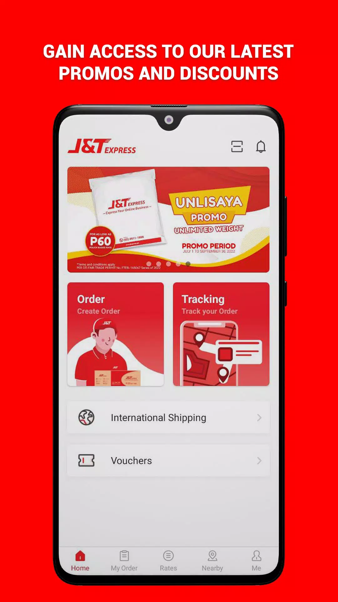J&T Philippines ဖန်သားပြင်ဓာတ်ပုံ 1
