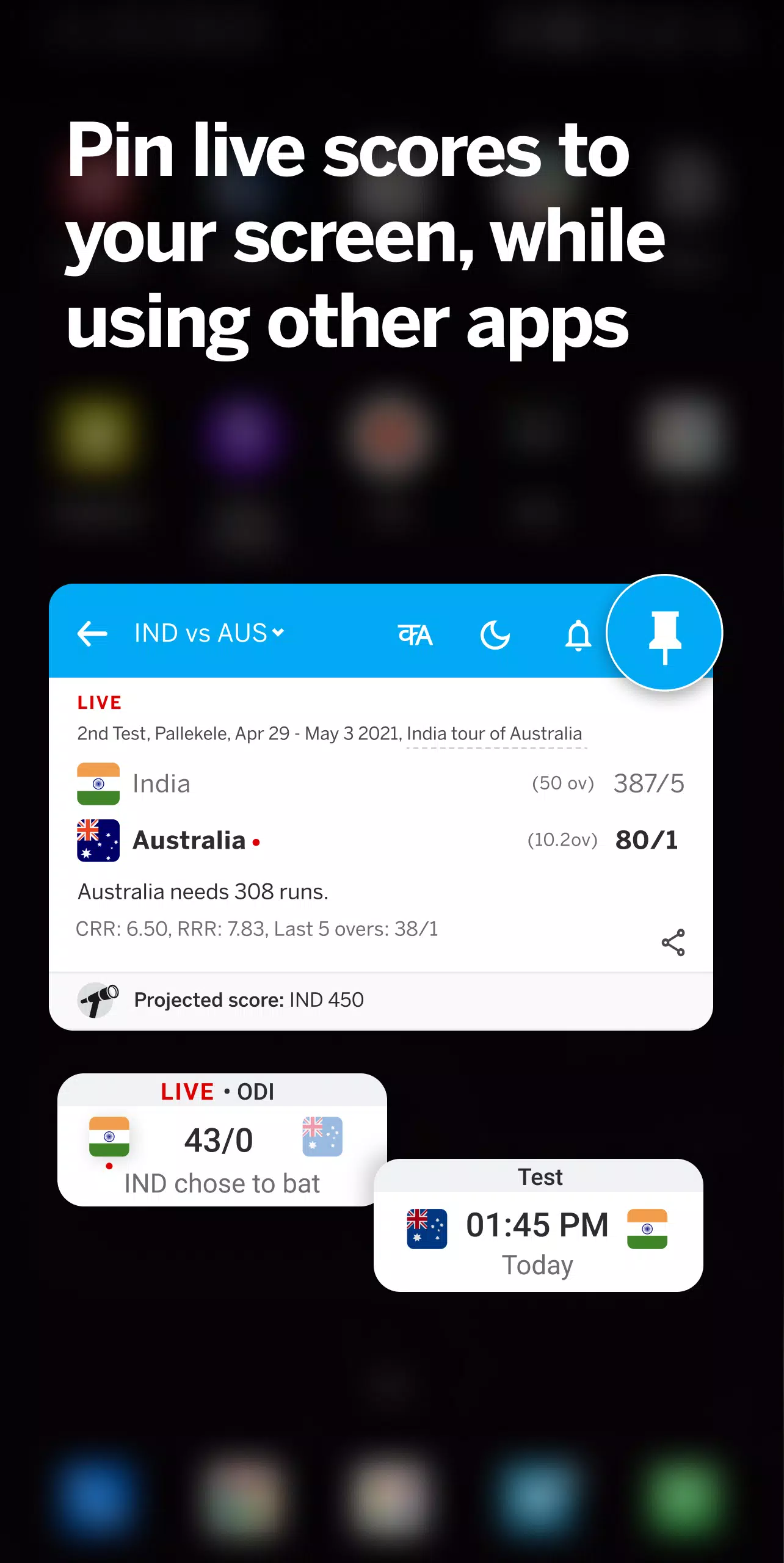 ESPNcricinfo - Live Cricket 螢幕截圖 1