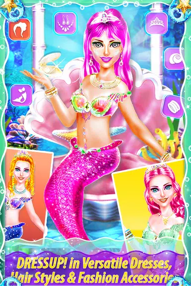 My Little Mermaid - Girls Game 螢幕截圖 1