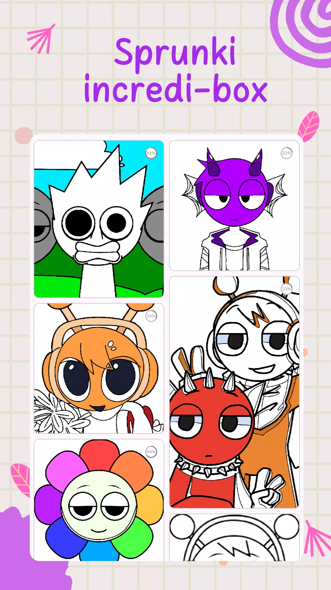 Sprunki Coloring by Number Screenshot 0