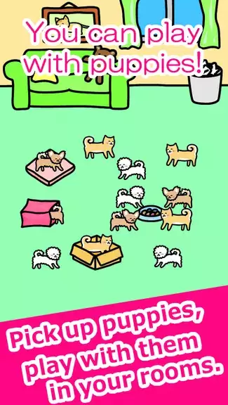 Play with Dogs - relaxing game スクリーンショット 1