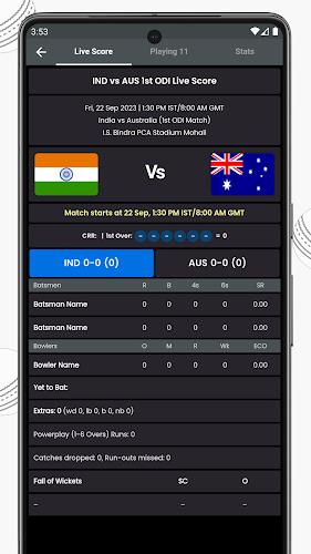 Live Cricket Score, IND vs RSA Screenshot 1