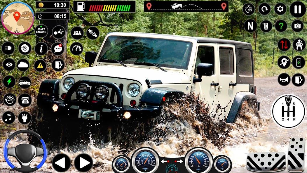 Offroad Car Driving Jeep Games Mod Captura de pantalla 1