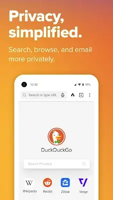 DuckDuckGo Private Browser Ekran Görüntüsü 0