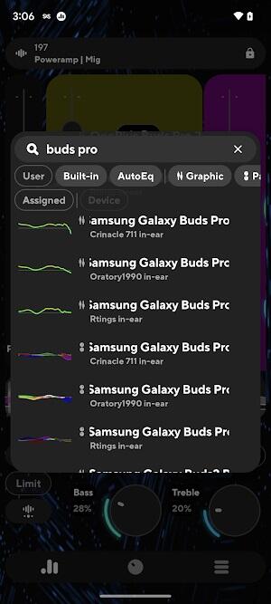 Poweramp Equalizer 螢幕截圖 1