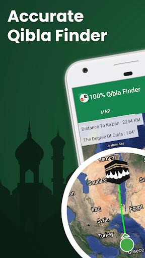 100% Qibla Finder スクリーンショット 2