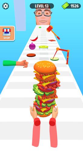 Burger Stack Run Game 螢幕截圖 3