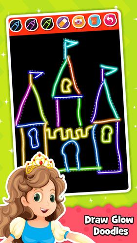 Libro de colorear princesa Captura de pantalla 1