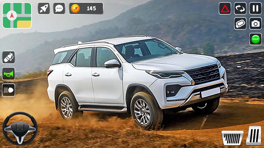 Fortuner Car Simulator Game 3D Captura de tela 3