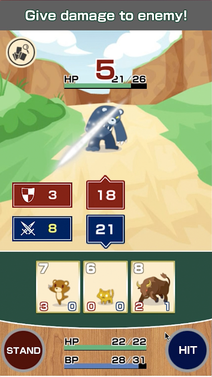 Schermata BJ Battle 1
