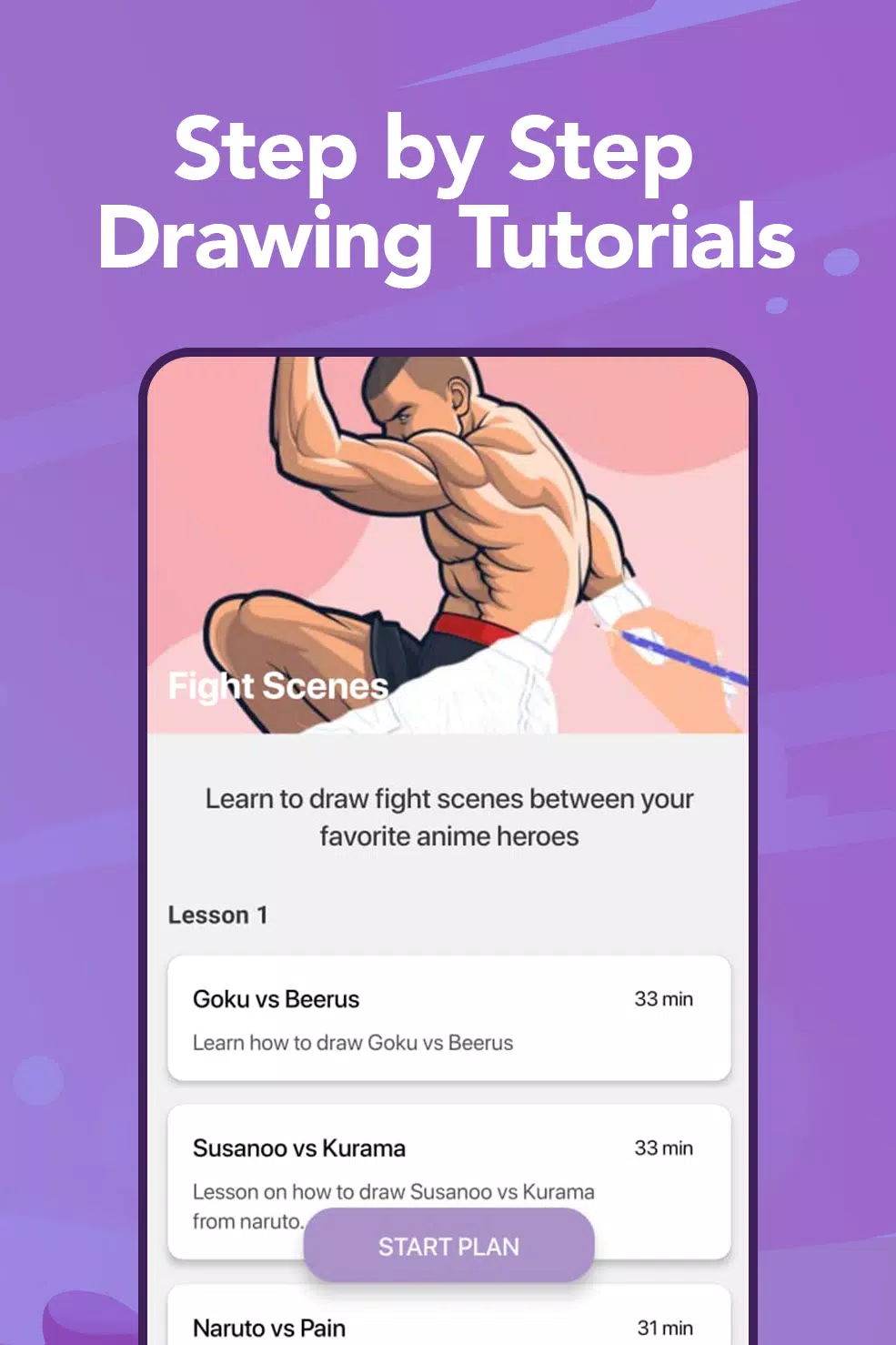 Learn to Draw Anime by Steps ဖန်သားပြင်ဓာတ်ပုံ 1