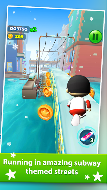 Subway Ryan Rush Runner 3D 스크린샷 1