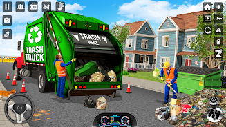 Trash Truck Games Simulator 3D Скриншот 0