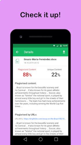 Skandy Plagiarism Checker Tangkapan skrin 3