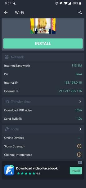 Internet speed test Meter Capture d'écran 3