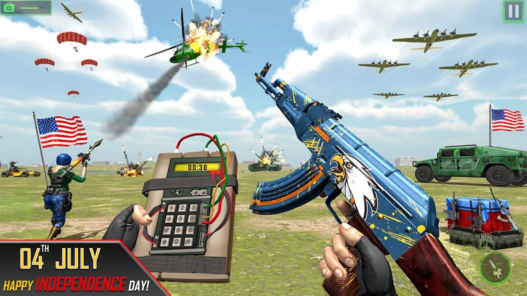 Gun Games Offline Fps Shooting Mod ภาพหน้าจอ 0