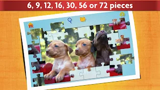 Dogs Jigsaw Puzzles Game Zrzut ekranu 2