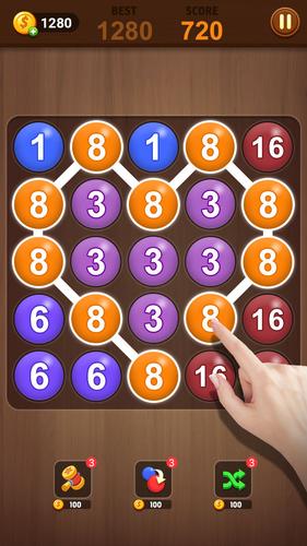 Merge bubble - Number game Ảnh chụp màn hình 3
