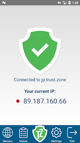 Trust.Zone VPN - Anonymous VPN Captura de tela 2