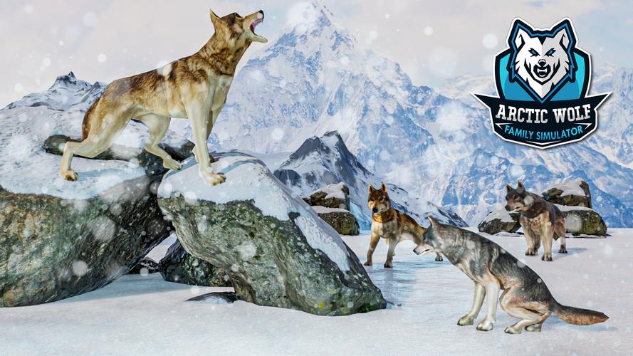 Arctic Wolf Family Simulator 螢幕截圖 2
