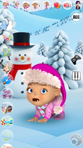 Talking Baby Babsy Winter Fun Screenshot 2