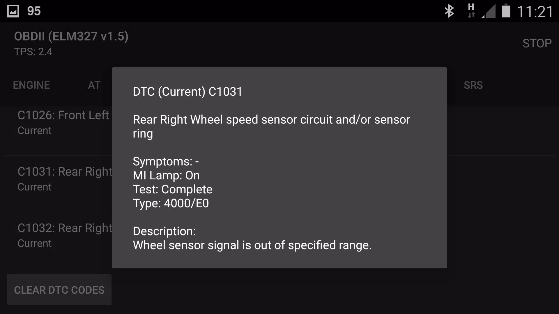 SZ Viewer: read DTC for Suzuki Schermafbeelding 3