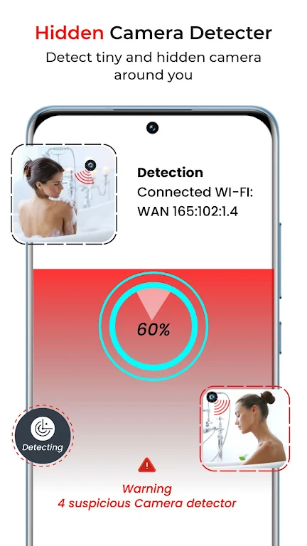 Detect Hidden Camera ဖန်သားပြင်ဓာတ်ပုံ 1