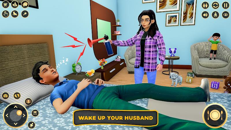 Pregnant Mom Family Game 3D Zrzut ekranu 0