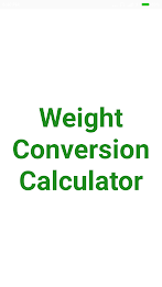 Weight Converter Screenshot 1