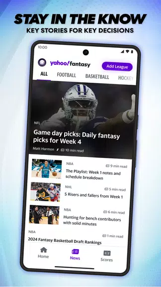 Yahoo Fantasy Football, Sports Ảnh chụp màn hình 3