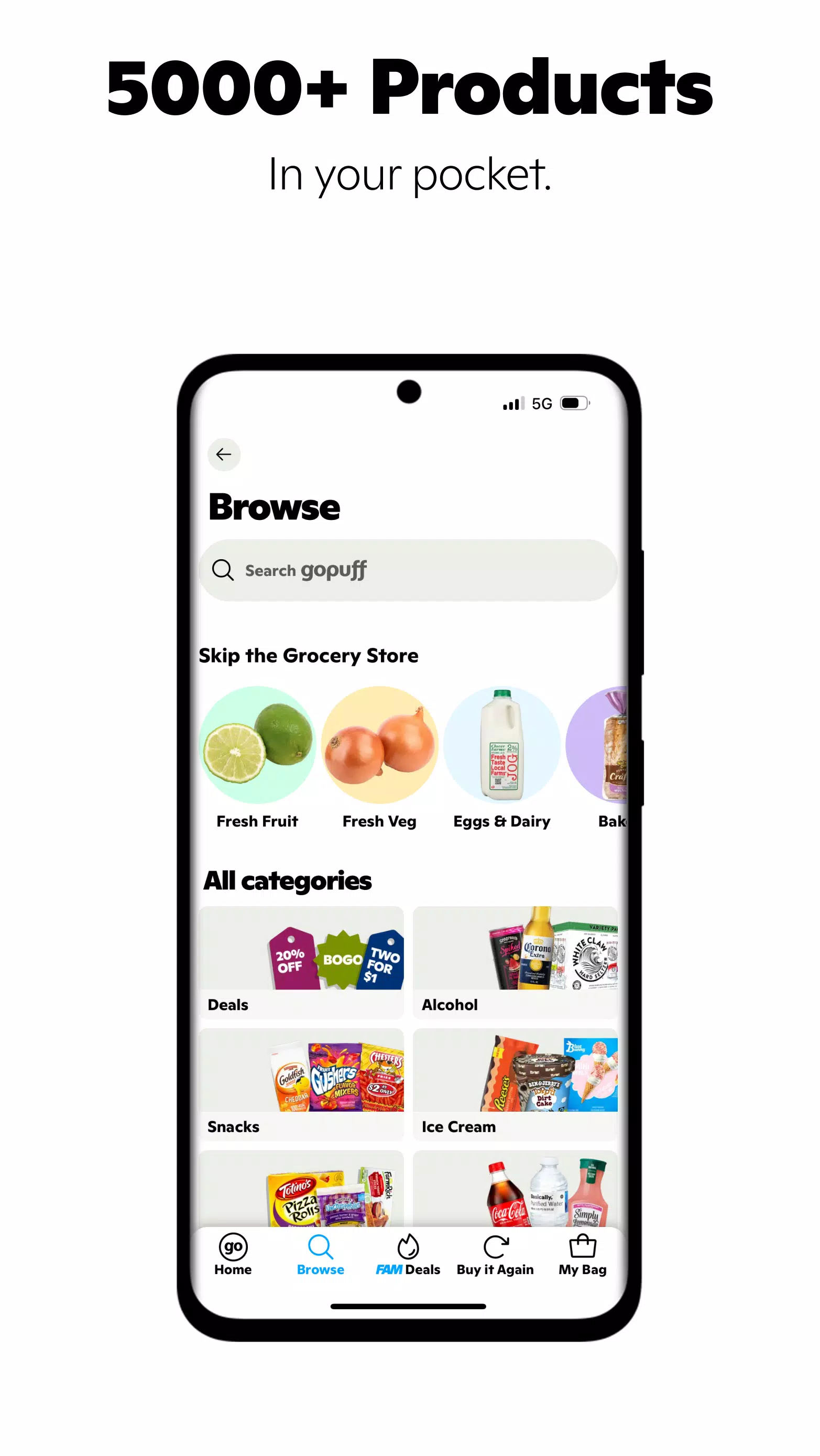 Gopuff—Alcohol & Food Delivery ภาพหน้าจอ 2