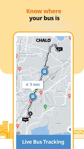 Schermata Chalo - Live Bus Tracking App 1