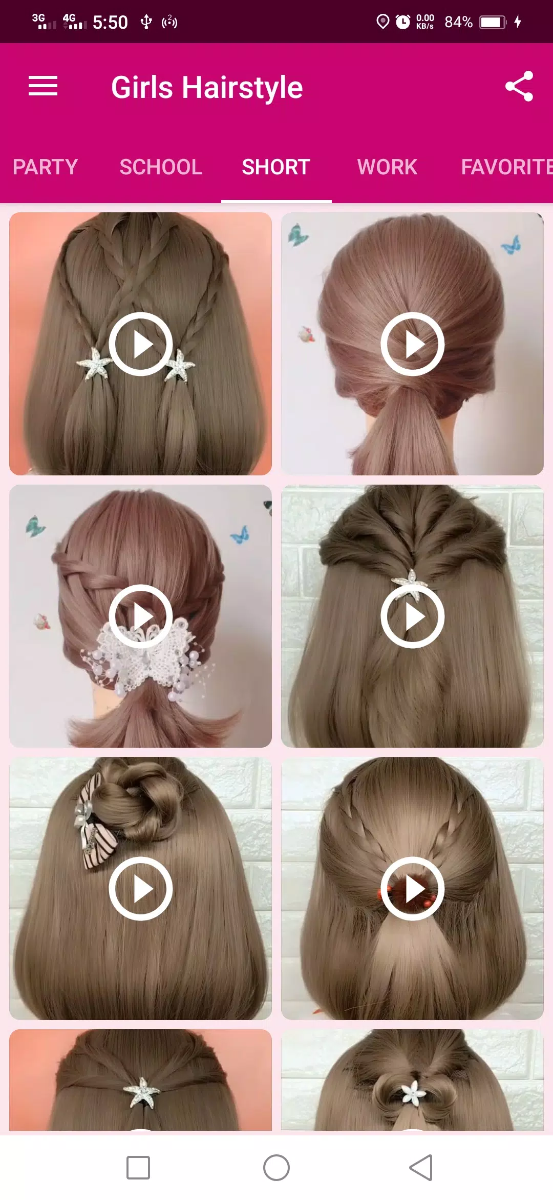 Girls Hairstyle Ekran Görüntüsü 3