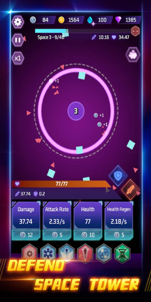 Space Tower - Galaxy Tower TD Mod ภาพหน้าจอ 0