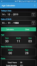 Age Calculator & Horoscope App Schermafbeelding 0