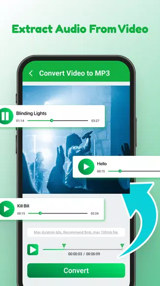 Video to MP3: Video Converter স্ক্রিনশট 1