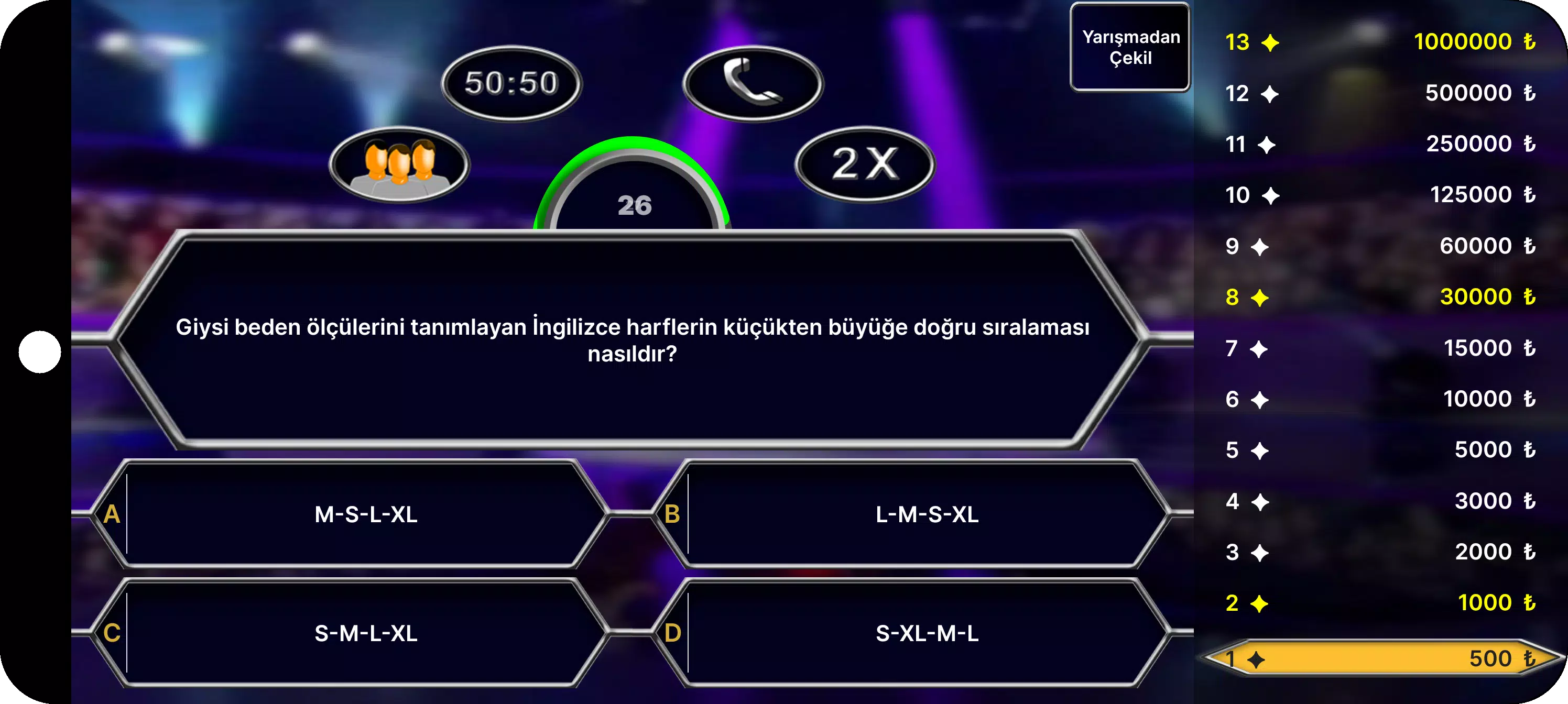 Milyoner Bilgi Yarışması Zrzut ekranu 1