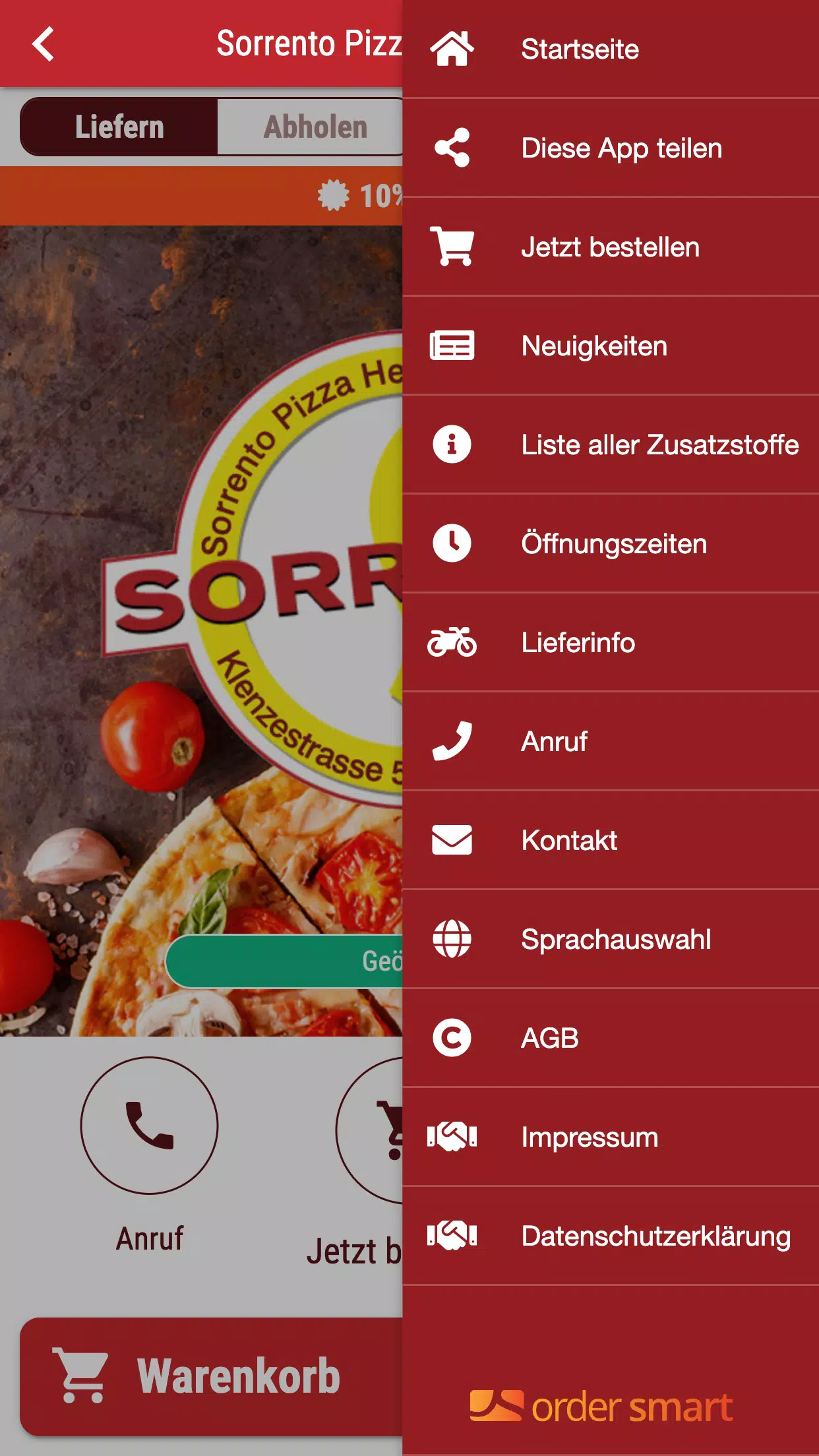 Sorrento Pizza Heimservice Captura de pantalla 2