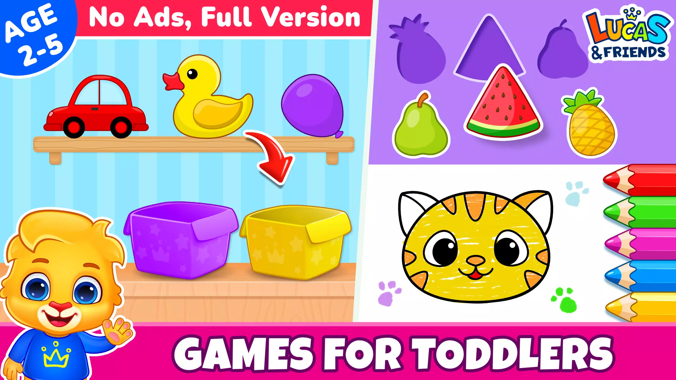 Kids Toddler & Preschool Games Zrzut ekranu 0