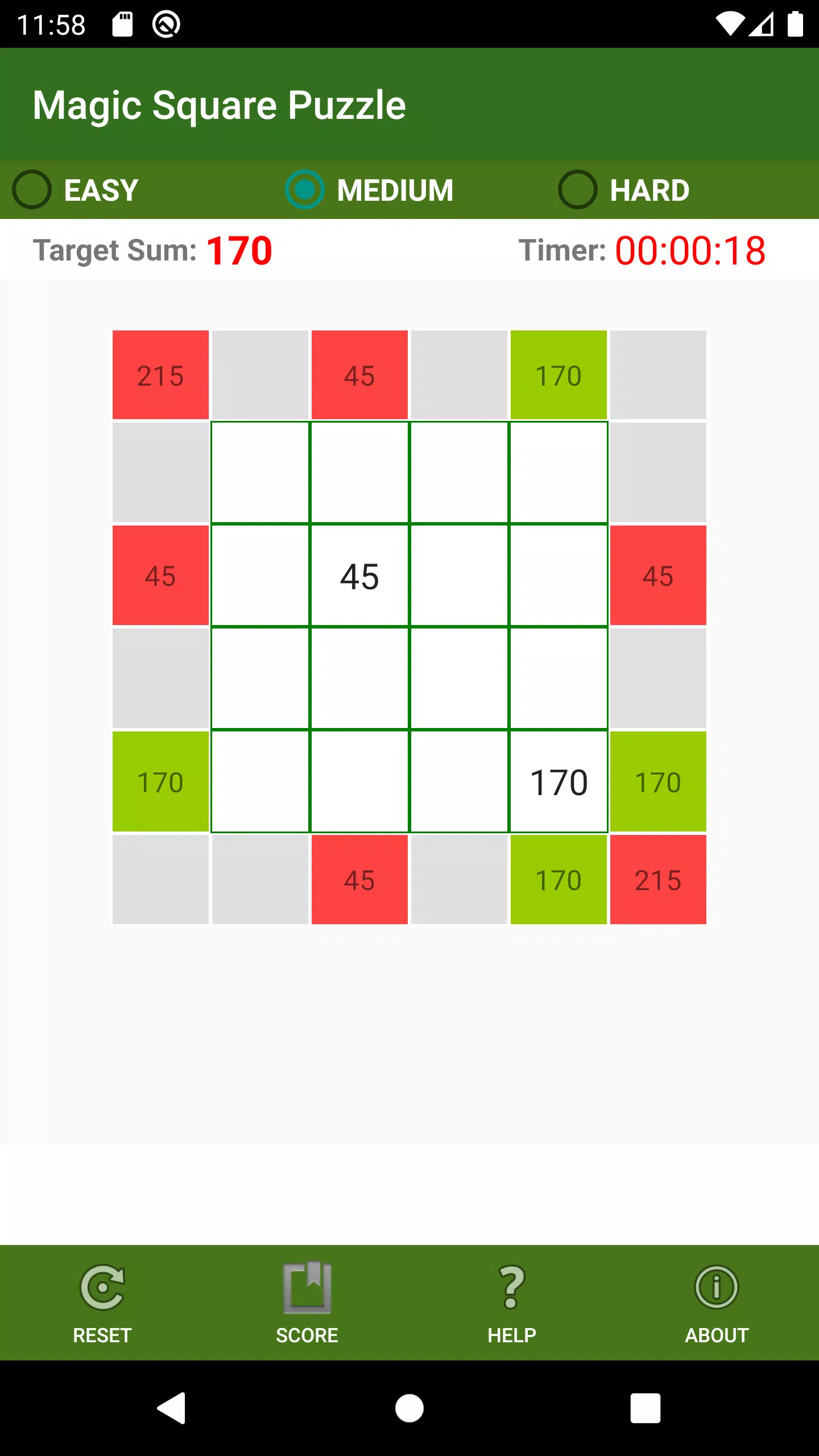 Magic Square Puzzle Ekran Görüntüsü 3