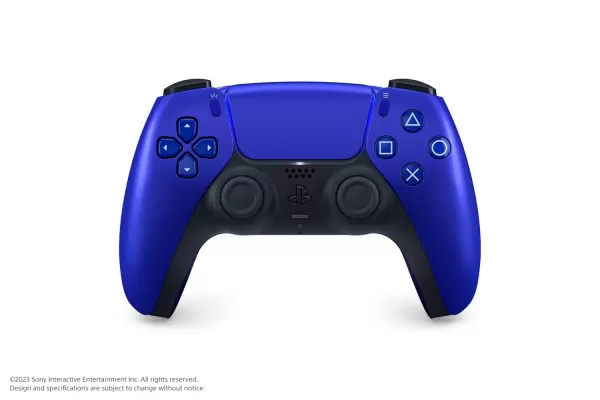 Kobaltblauwe dualsense -controller